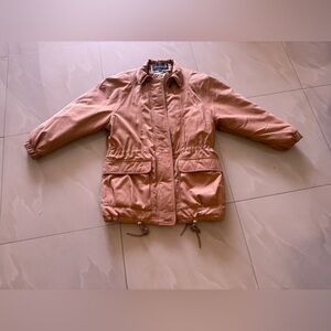 Jacket Coat by FORECASTER of Boston size XS beige pocket without hat full zipper